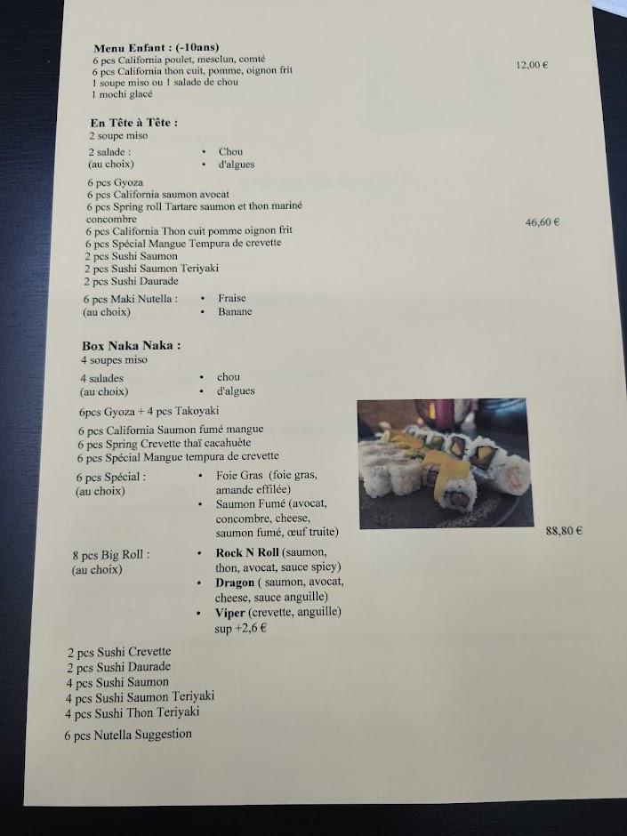 Naka Naka - Menu Image 1